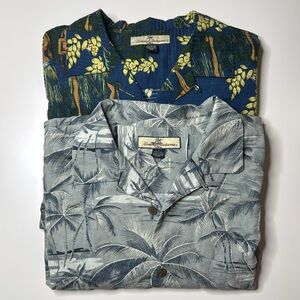 Set of 2 Tommy Bahama Hawaiian Silk Shirts size L